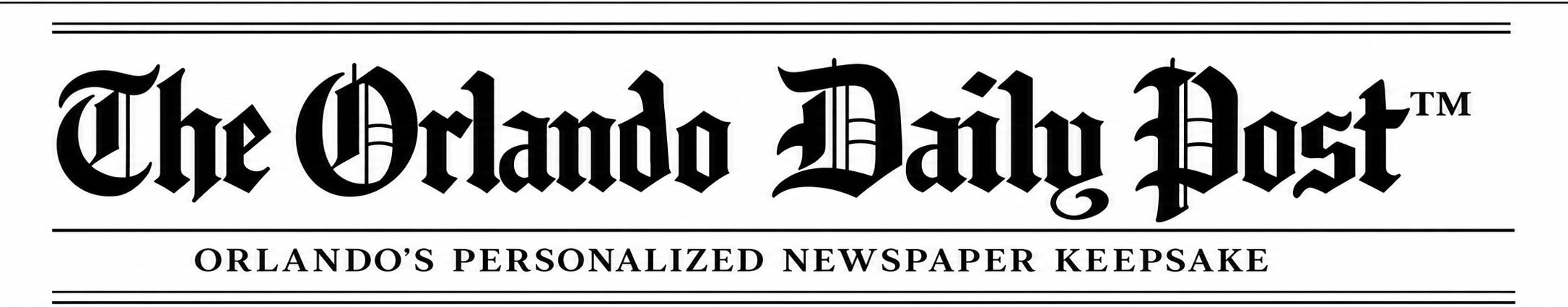 The Orlando Daily Post™ — Original Newspaper Masthead